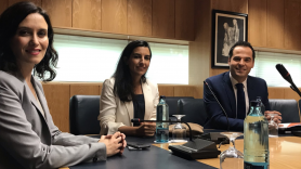 Reunión entre PP, Cs y Vox.
