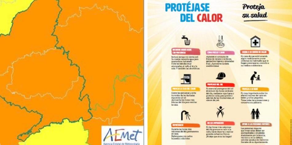 La Aemet pide a la población protegerse del calor. Twitter