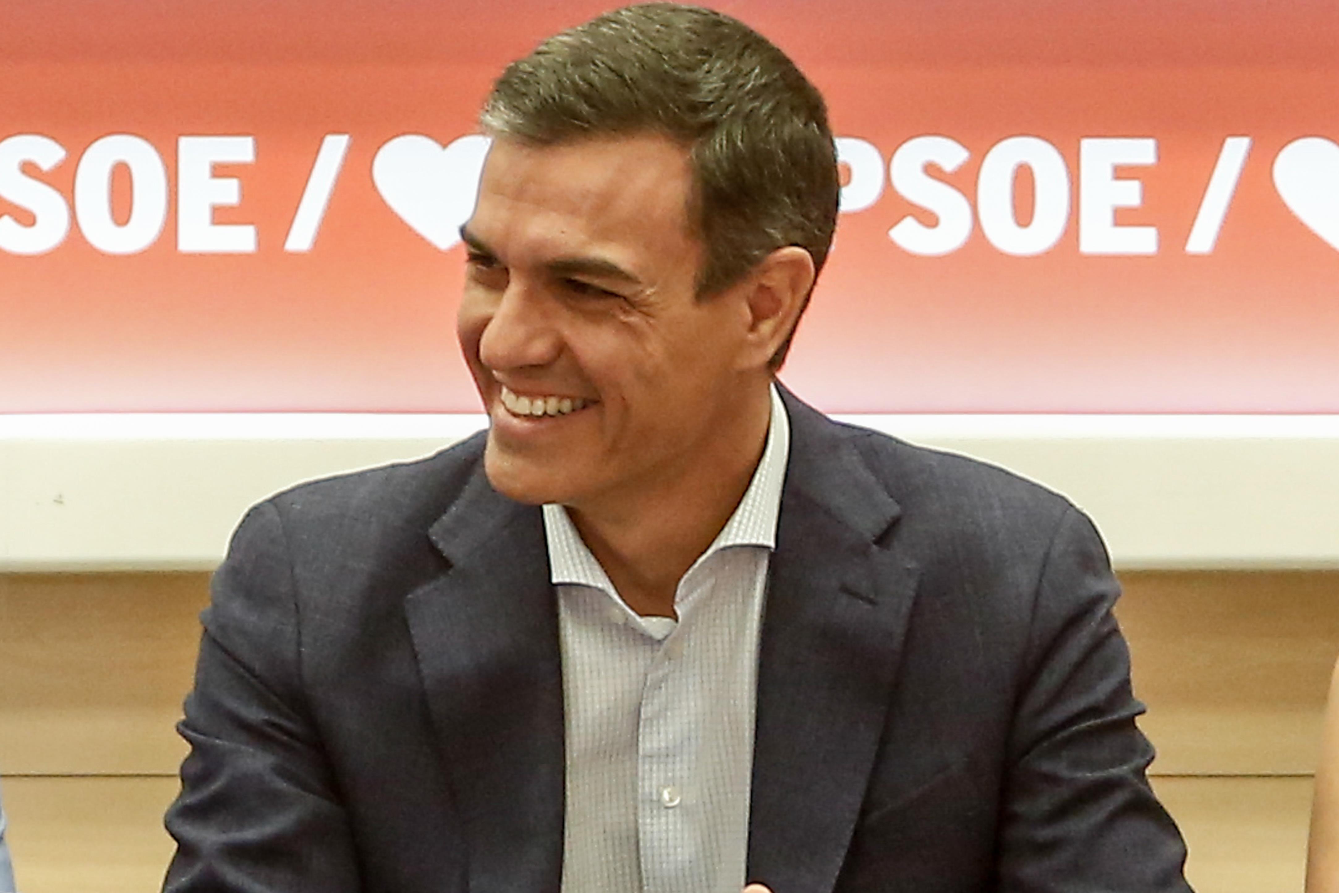 El secretario general del PSOE y presidente del Gobierno en funciones Pedro Sánchez durante la reunión de la Comisón Ejecutiva Federal del partido-Europa Press