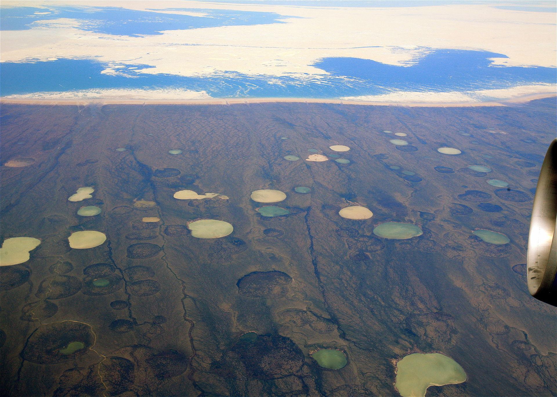 Permafrost descongelado en el norte de Canadá. Foto: Steve Jurvetson