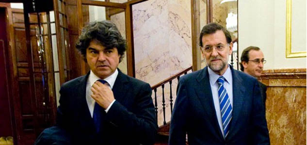 Jorge Moragas y Mariano Rajoy.