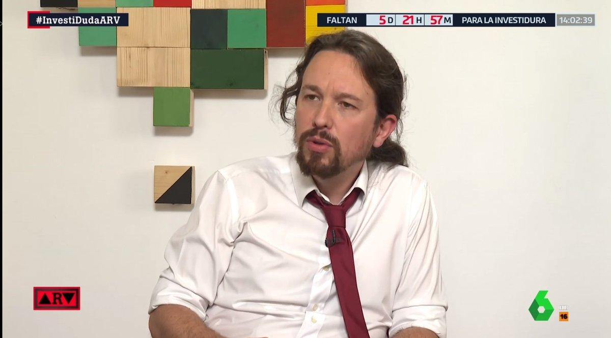 Pablo Iglesias, durante su entrevista en 'laSexta'