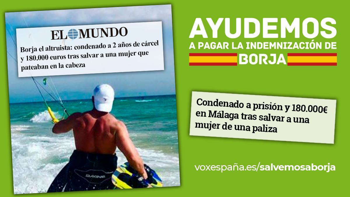 Campaña salvemos a Borja realizada por Vox