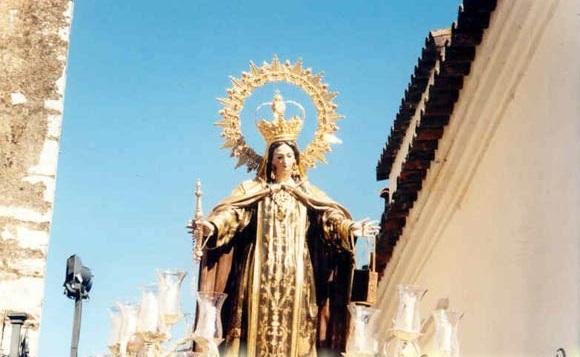 La imagen de la Virgen del Carmen de Galaroza