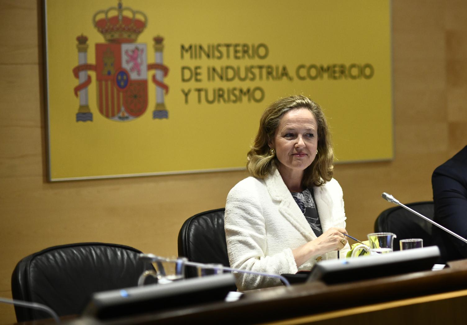 La ministra de Economía y Empresa, Nadia Calviño. Fuente: EP.