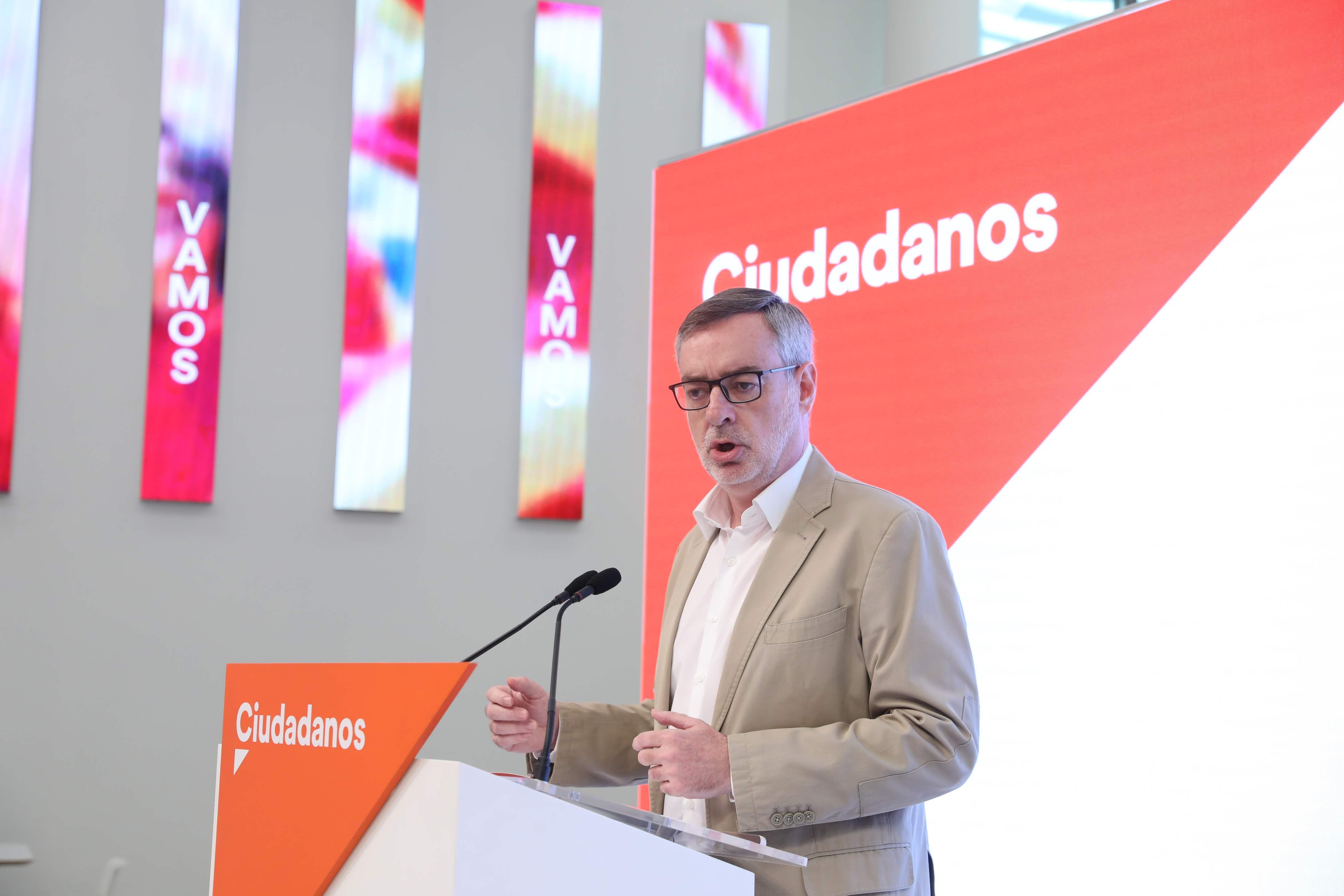  El secretario general de Ciudadanos José Manuel Villegas ofrece una rueda de prensa tras la reunión del Comité Permanente del partido 