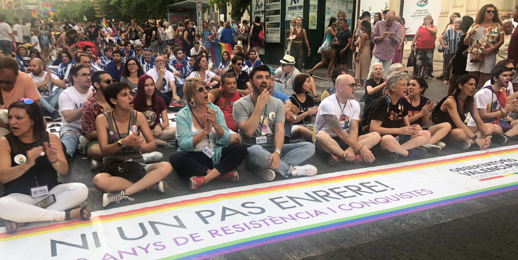 Escrache a Ciudadanos en el Orgullo de Alicante. Twitter