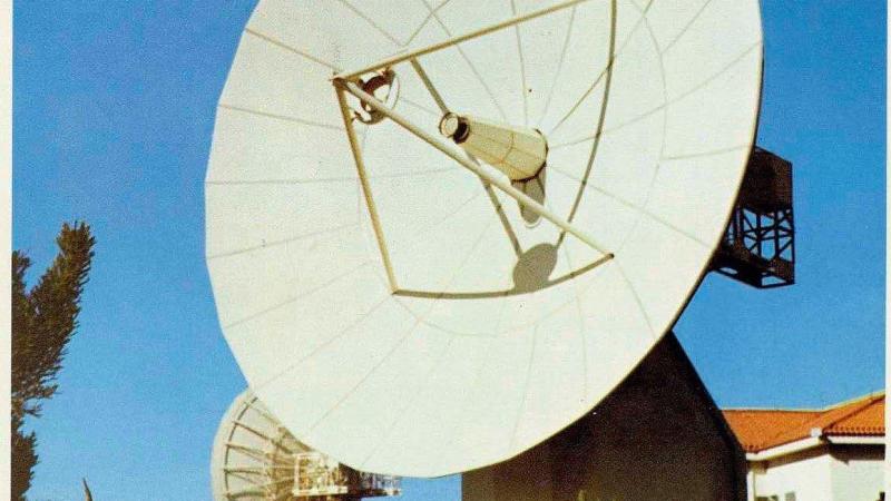 Antena de la estación de Telefonica en Maspalomas para el Programa Apolo   TELEFONICA