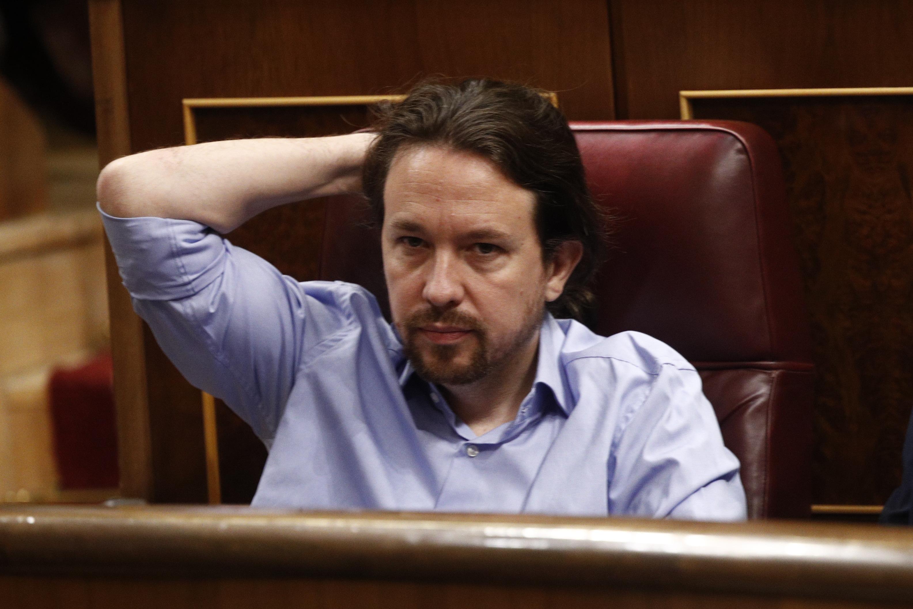 El secretario general de Unidas Podemos Pablo Iglesias. 