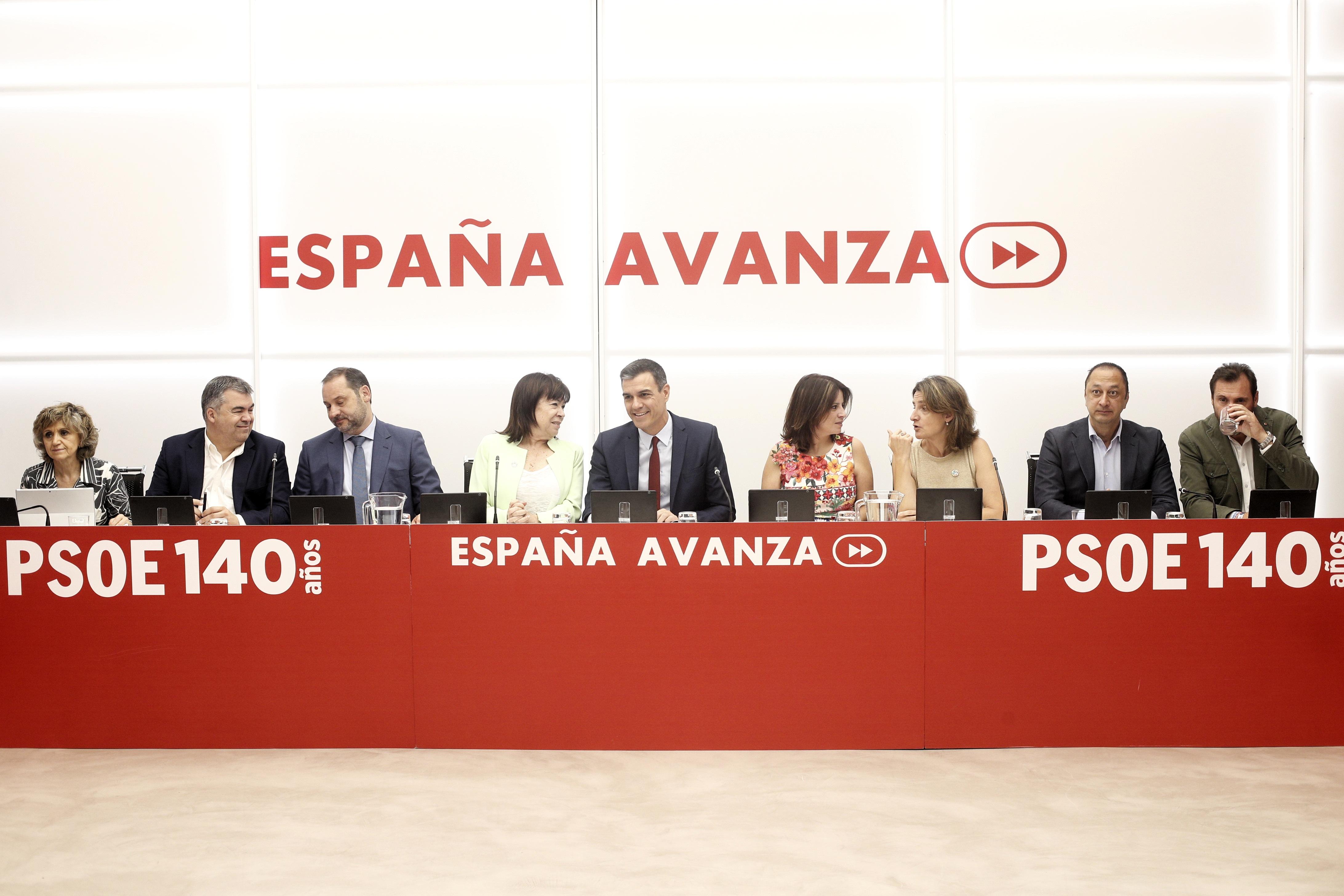 La reunión de la Comisión Ejecutiva Federal del PSOE de marzo de 2020 / EuropaPress