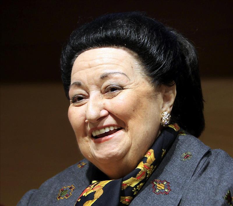 La soprano Montserrat Caballé.