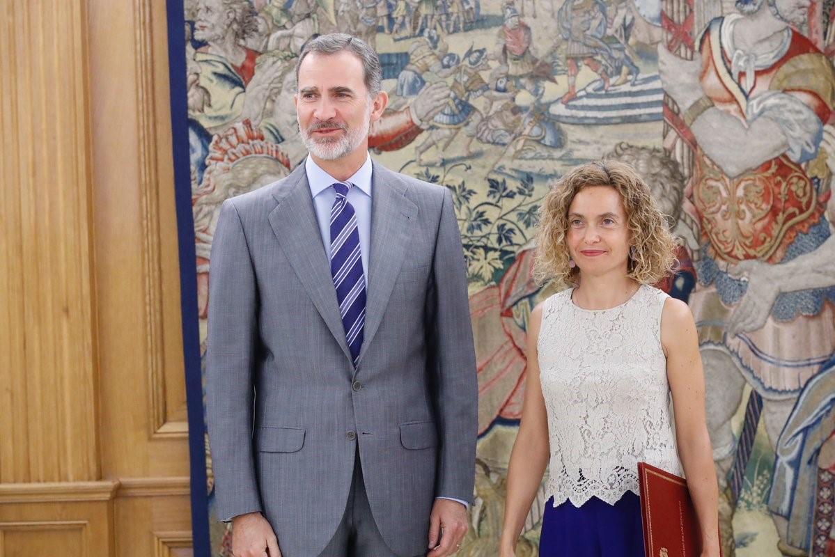 El Rey Felipe VI recibirá en el Palacio de la Zarzuela a la presidenta del Congreso de los Diputados Meritxell Batet. EP
