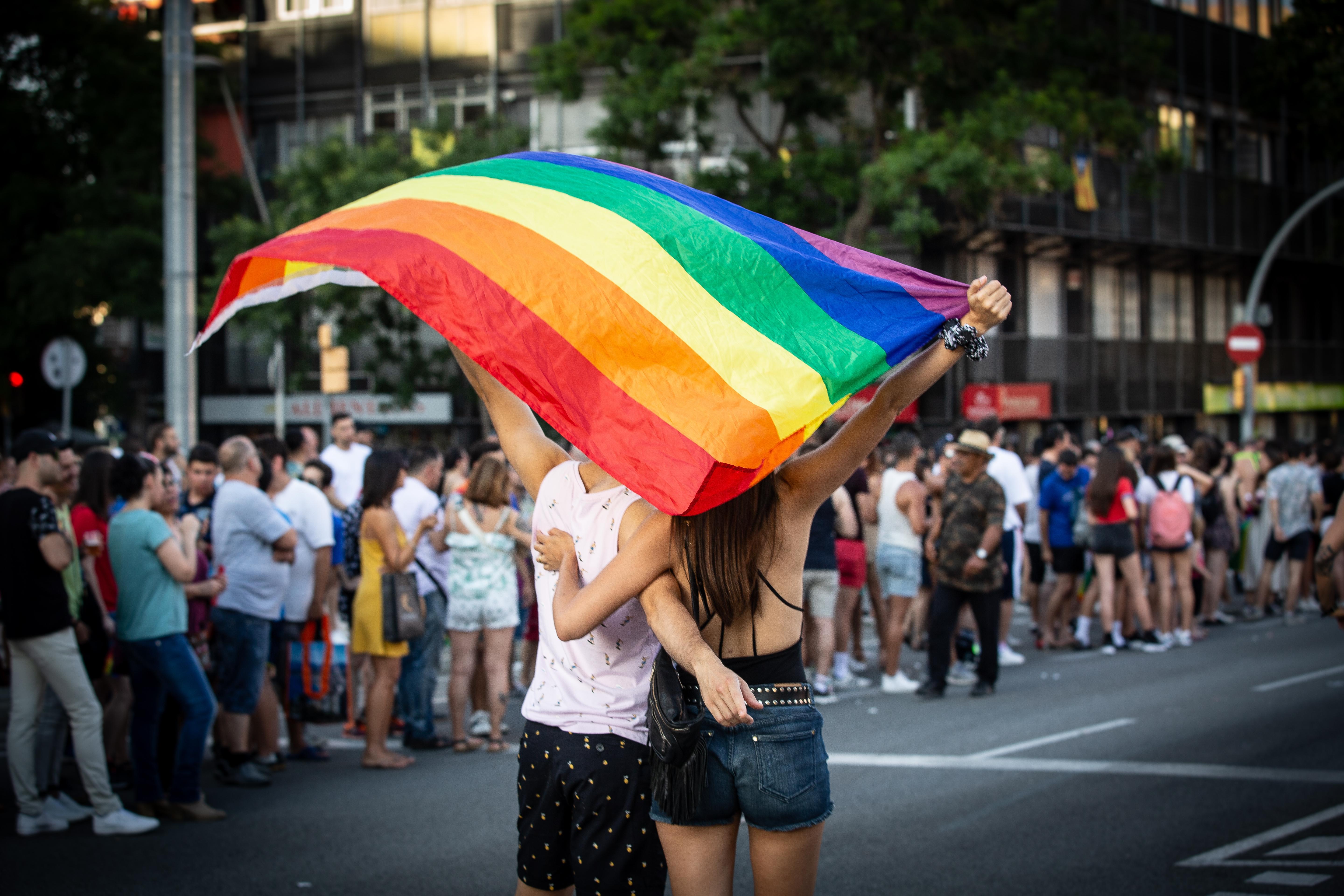 Manifestación con motivo del Orgullo LGTBI