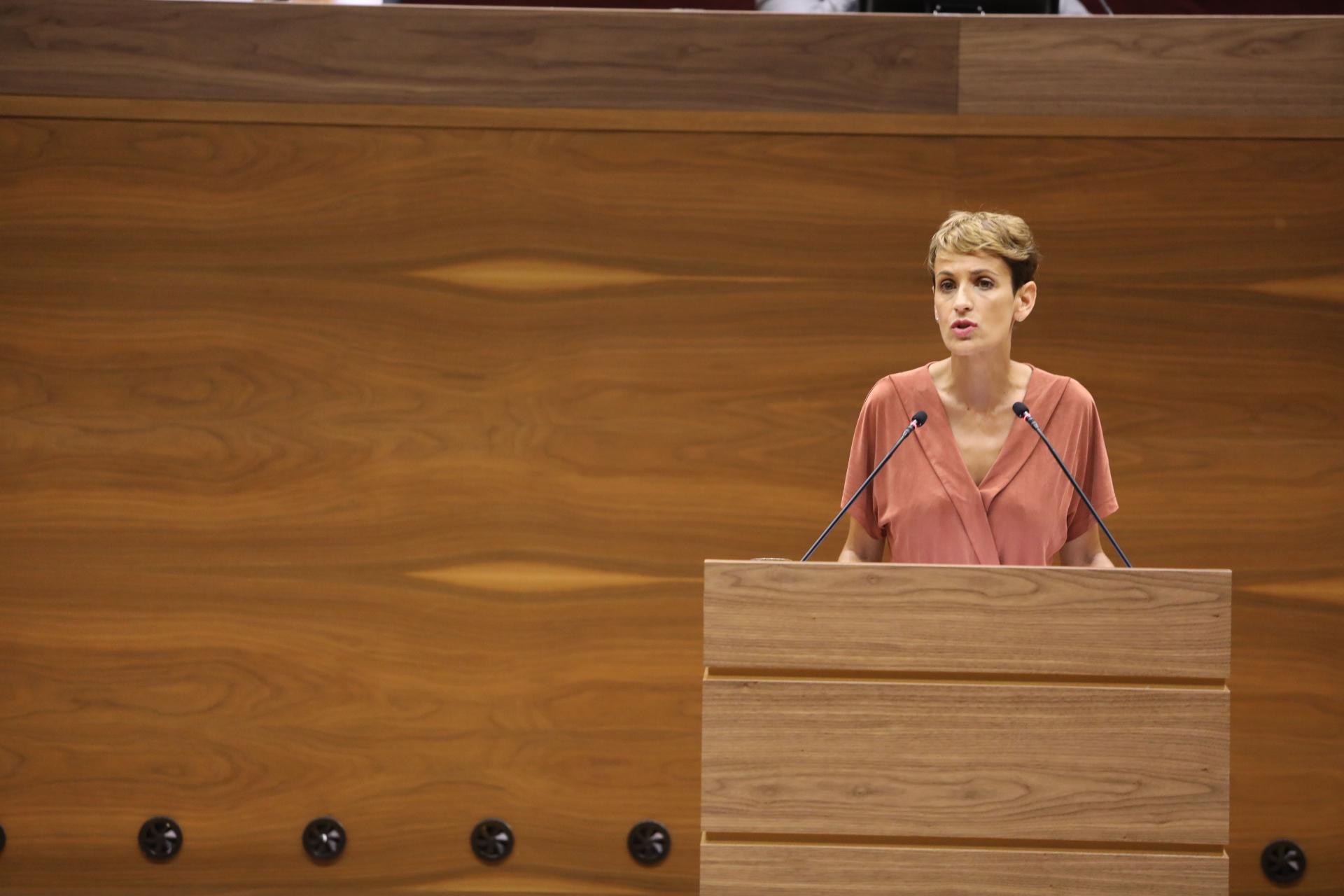 La presidenta del Gobierno Foral, María Chivite / EuropaPress