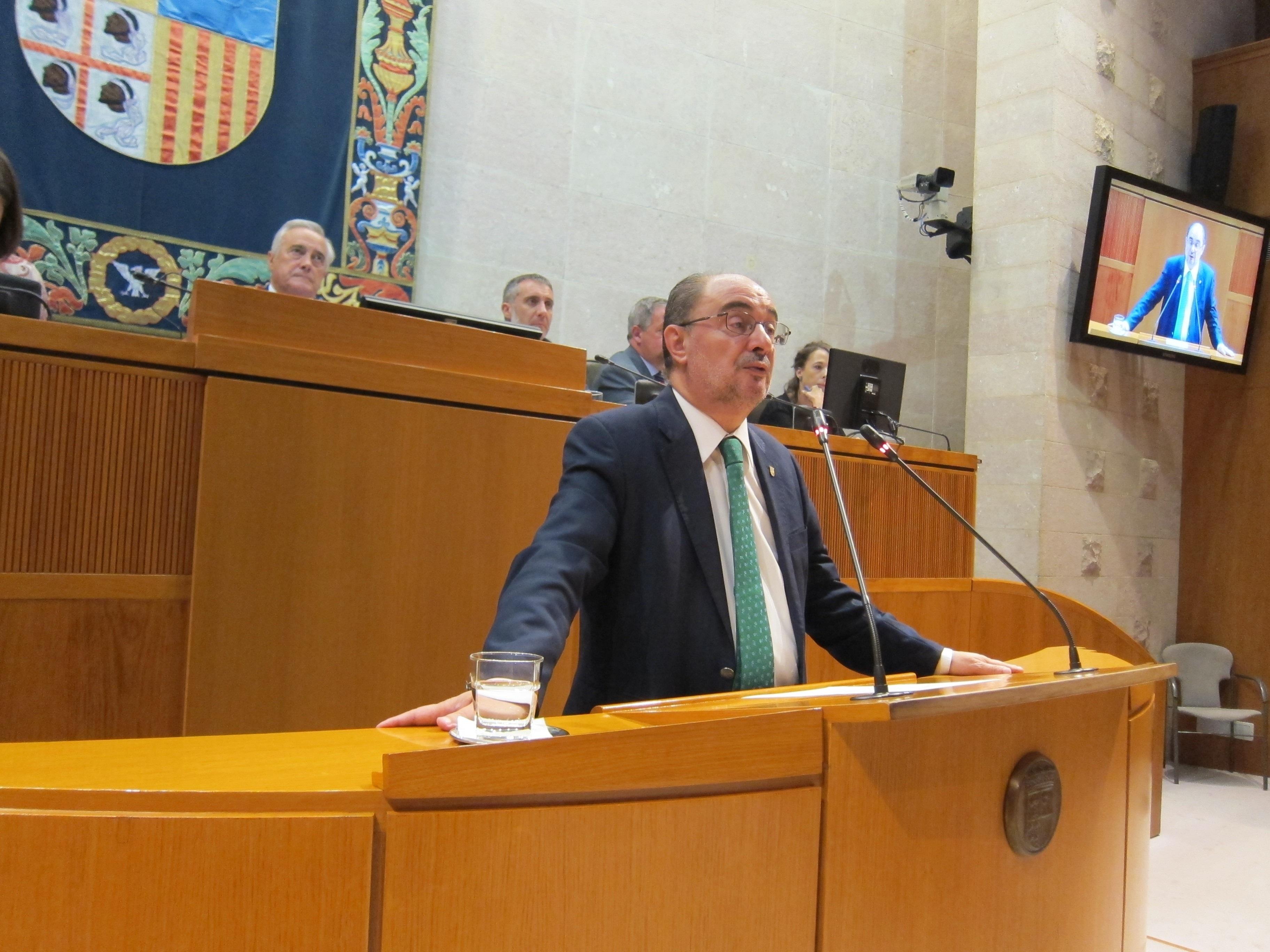 Javier Lambán ha sido reelegido presidente del Gobierno de Aragón. EP