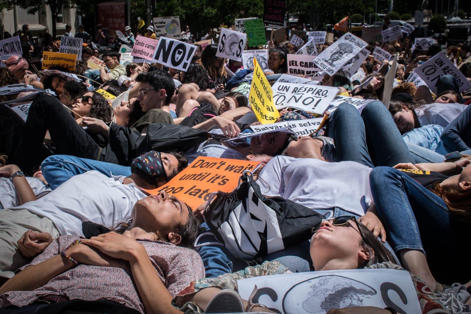 Estudiantes de Fridays for Future. Fuente: Twitter.