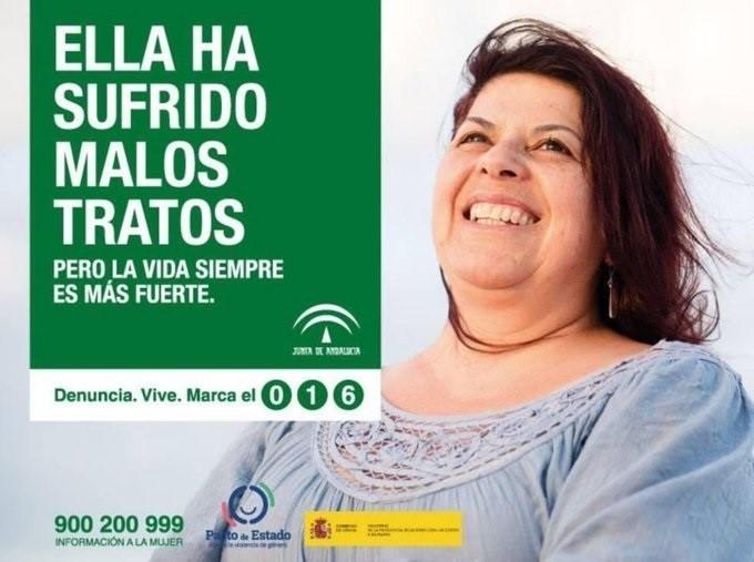 Imagen de la campaña 'Denuncia vive' de la Junta de Andalucía
