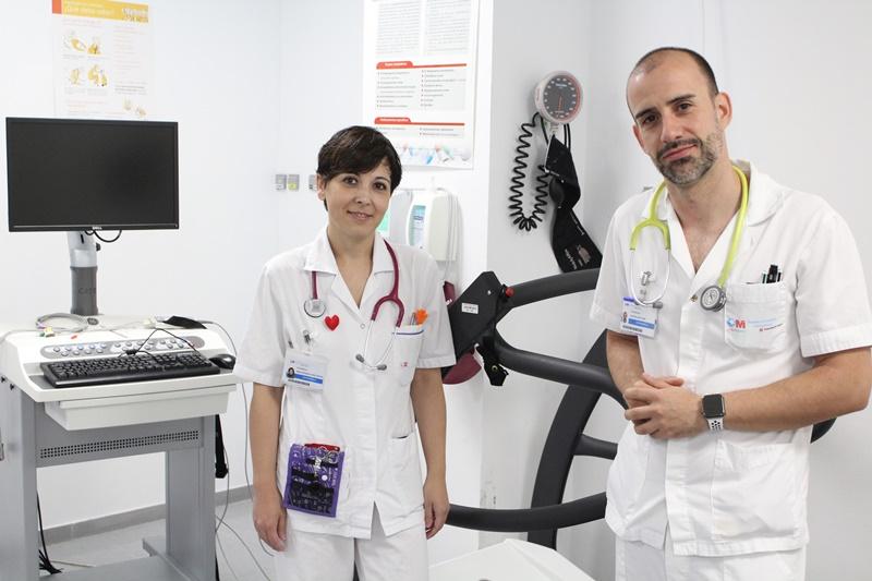 Aránzazu María Nuñez y David Mulero, enfermeros formados en Cardiología Aránzazu María Nuñez y David Mulero, enfermeros formados en Cardiología