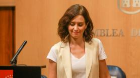 EuropaPress 2309141 La candidata del PP a la Presidencia de la Comunidad de Madrid Isabel Díaz Ayuso ofrece declaraciones a los medios de comunicación tras la reunión con el presidente de la institución en la segun