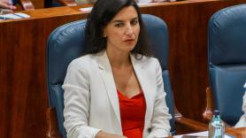 La portavoz de Vox en la Asamblea de Madrid Rocío Monasterio durante la primera sesión del segundo pleno de investidura de la candidata del PP a la Presidencia de la Comunidad de Madrid