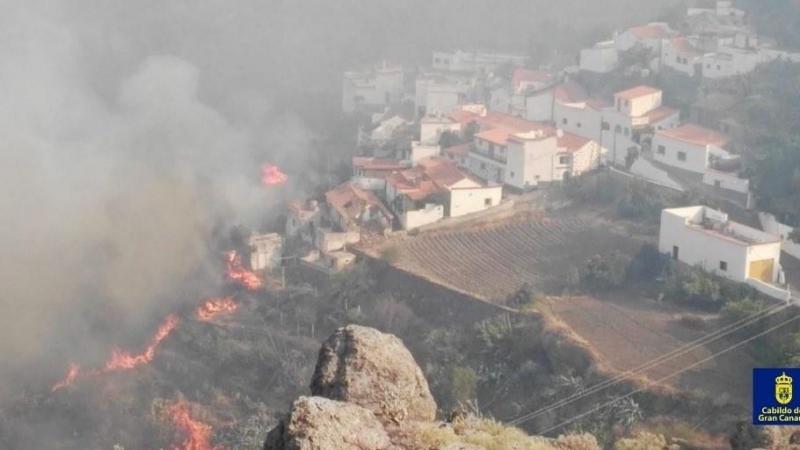 EuropaPress 2325857 Incendio de Valleseco (Gran Canaria) este domingo