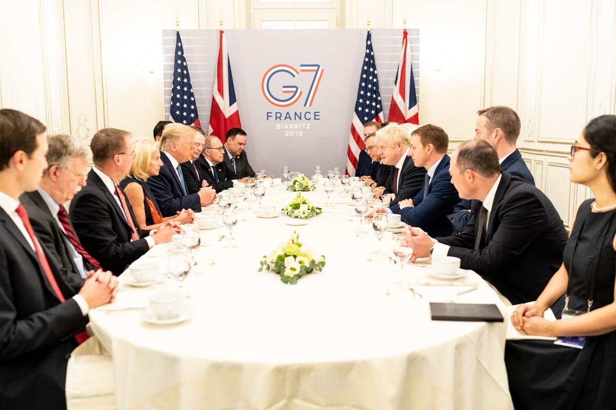 Imagen de la reunión del G7 en Biarritz
