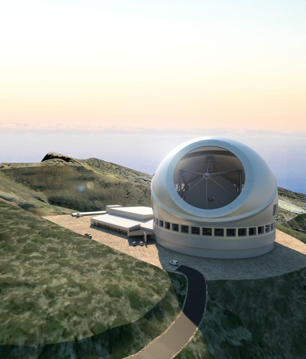 Así quedaría el Thirty Meter Telescope en La Palma