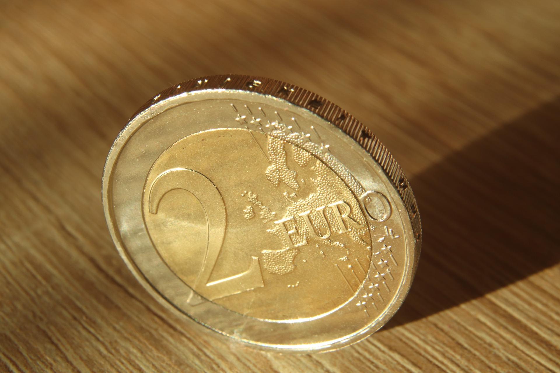 Una moneda de dos euros 