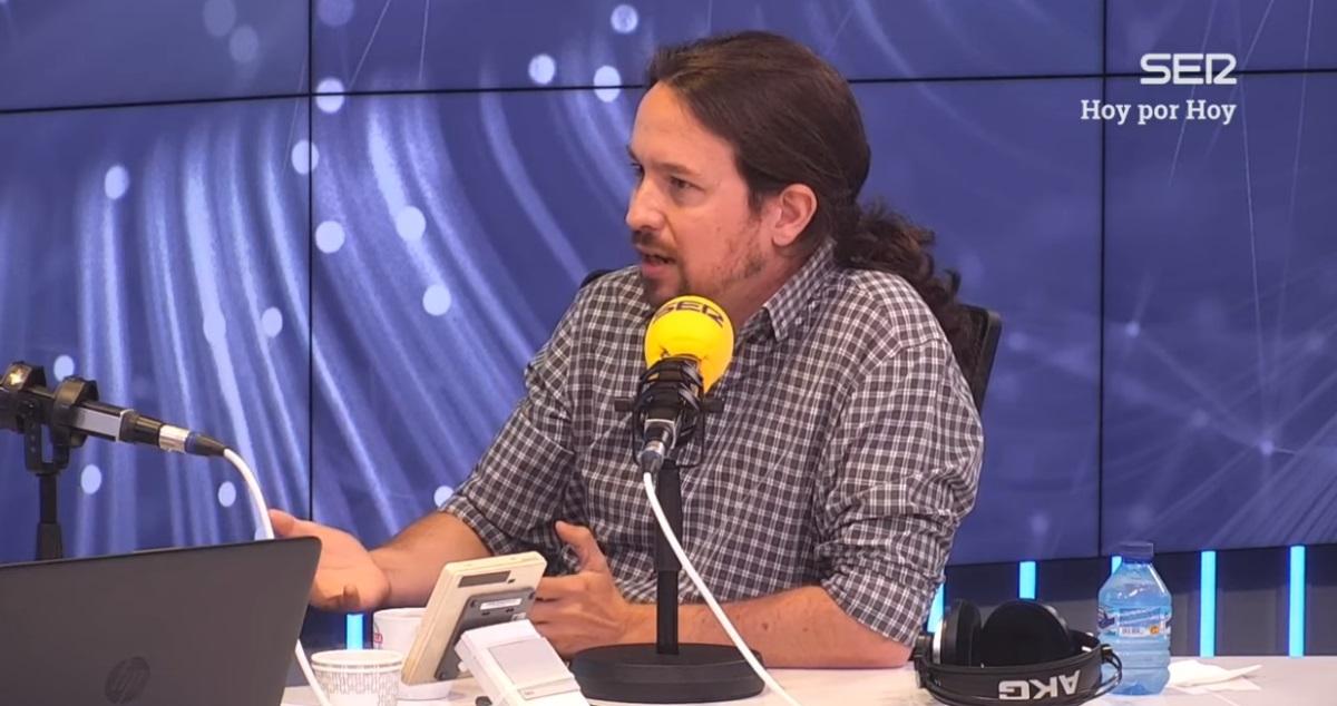 Pablo Iglesias en la entrevista en la SER