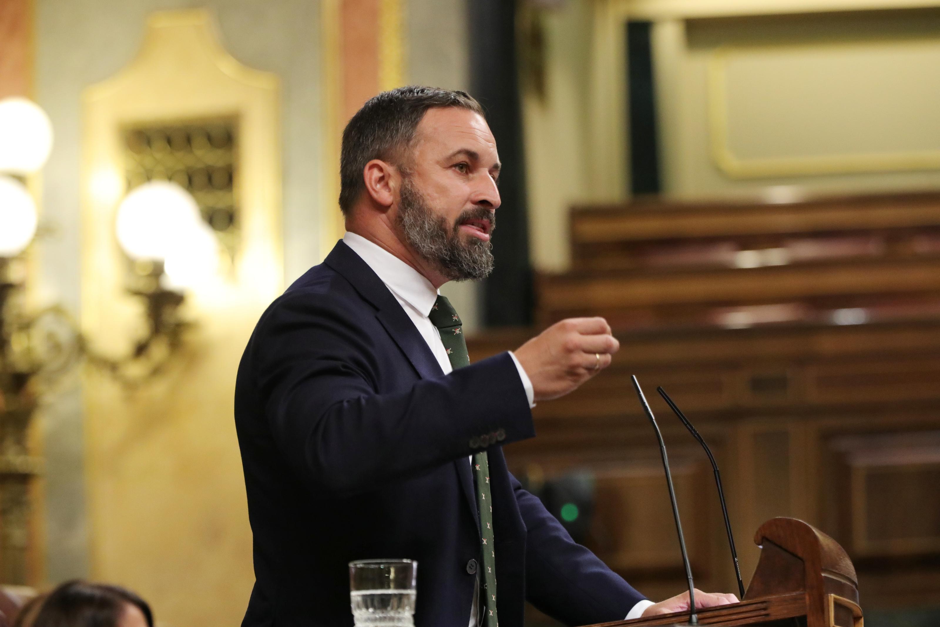 El presidente de Vox, Santiago Abascal. 