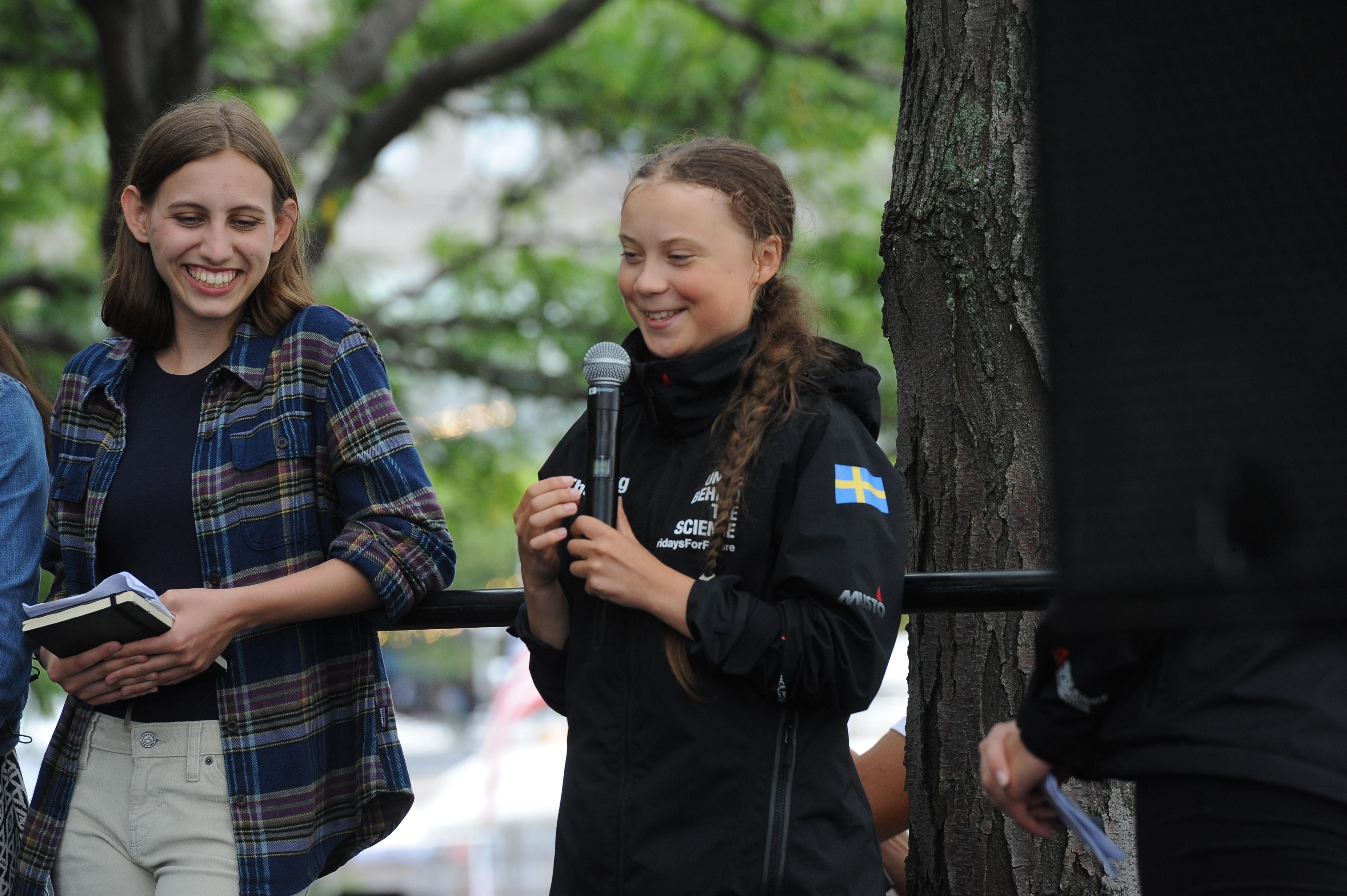 Greta Thunberg llega a Nueva York
