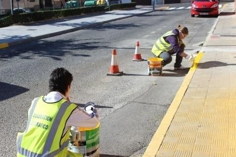 Trabajadores en la vía pública