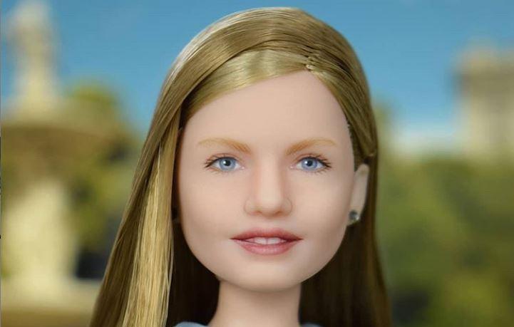 Muñeca de 'Barbie' inspirada en la Princesa Leonor. Instagram: @AFD_Group