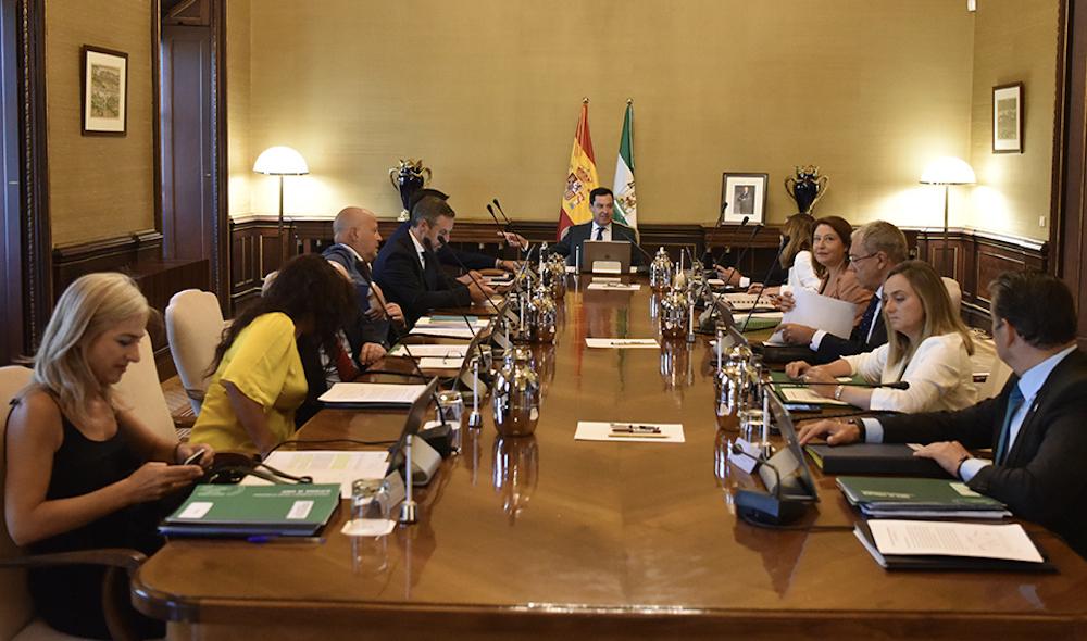 Reunión de este martes del Consejo de Gobierno, presidido por Juanma Moreno. OFICINA DEL PORTAVOZ