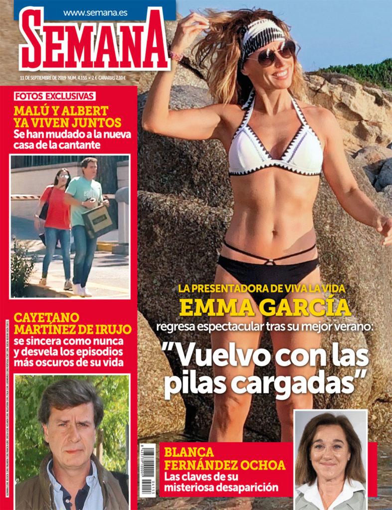 Portada de la revista Semana con una foto de Malú y Rivera