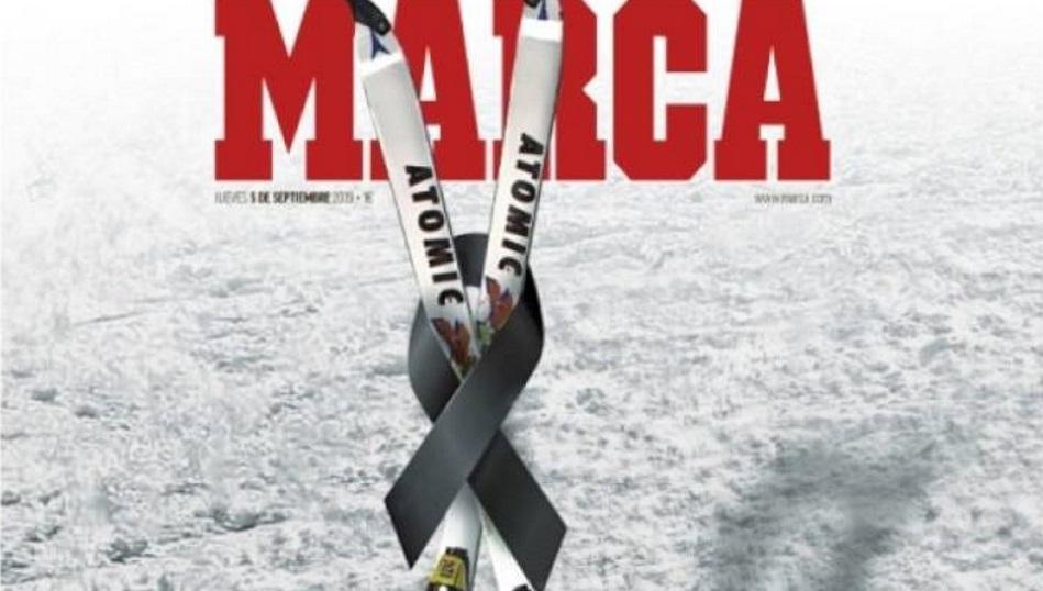 Imagen de la portada de Marca sobre la muerte de Blanca Fernández Ochoa