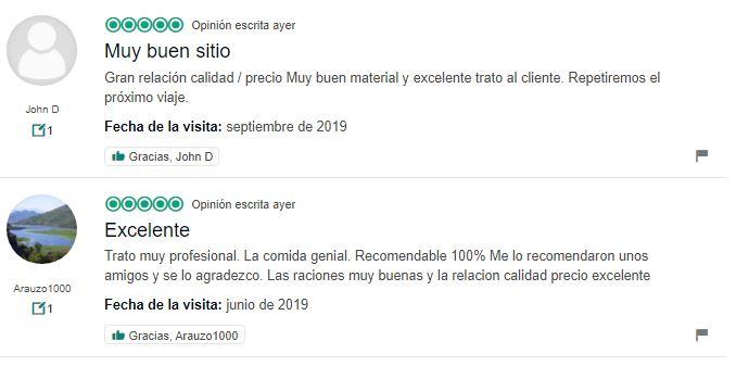 Captura de la web tripAdvisor Captura de la web tripAdvisor