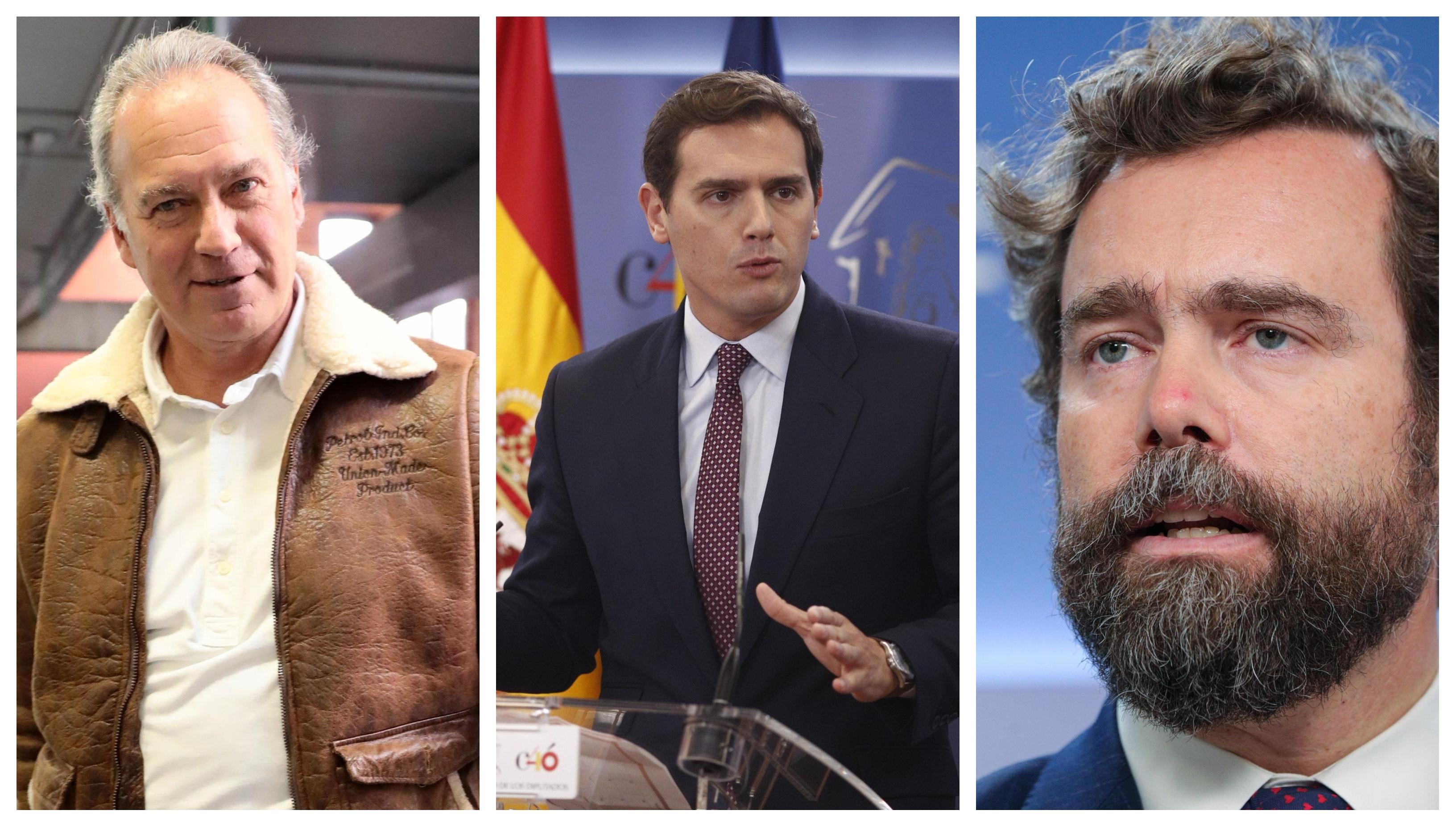 Bertín Osborne, Albert Rivera y Iván Espinosa de los Monteros. Fuente: elaboración propia. 