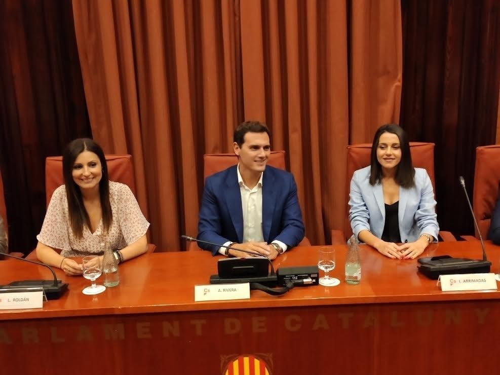 Lorena Roldán Albert Rivera y Inés Arrimadas. Europa Press.