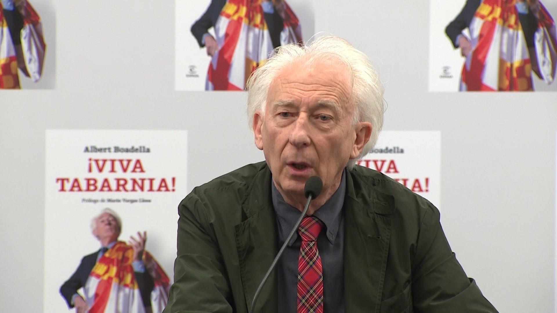 Albert Boadella durante la presentación de su libro '¡Viva Tabarnia!'. Fuente: EP.