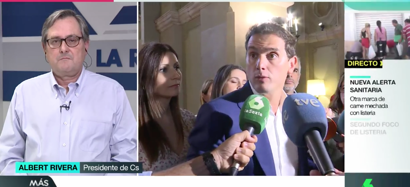 El periodista Francisco Marhuenda y el líder de Ciudadanos, Albert Rivera