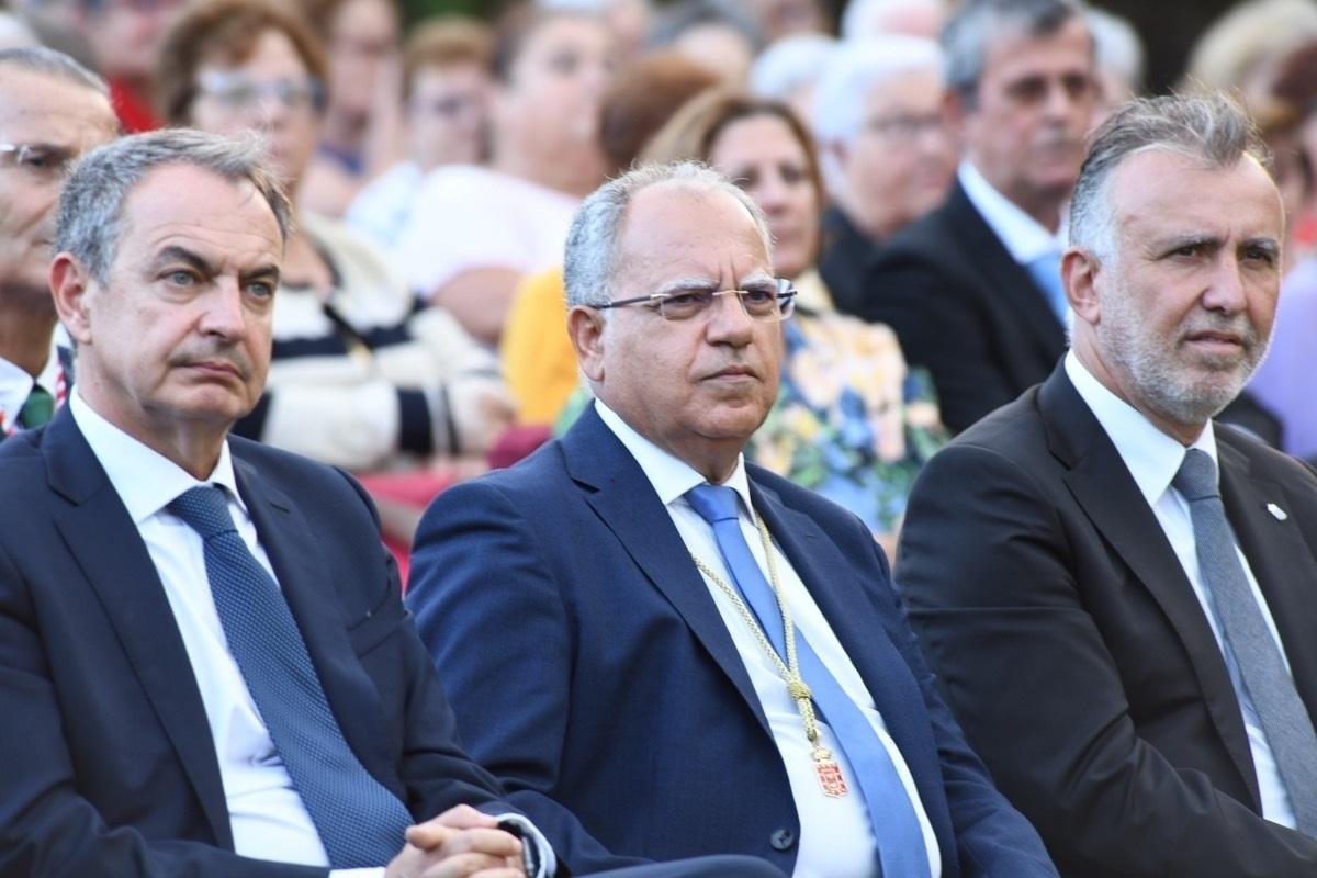 José Luis Rodríguez Zapatero en las Jornadas Colombinas (Fuente: Cedido por Cabildo de la Gomera)