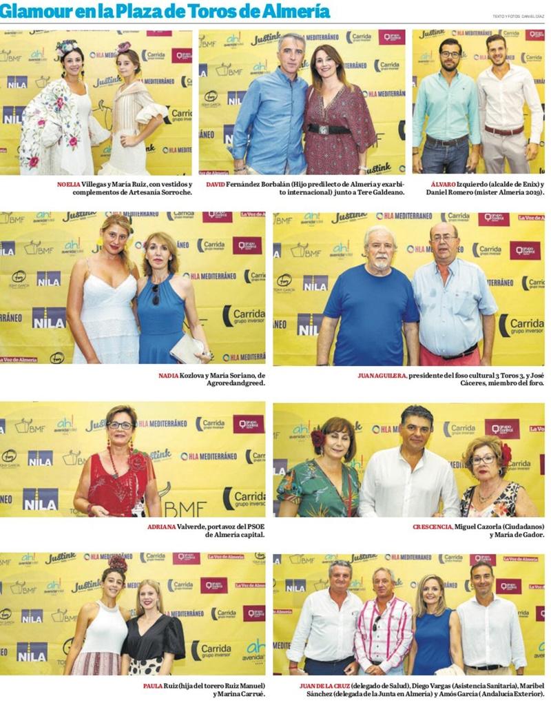 Glamour en la plaza de toros de Almería