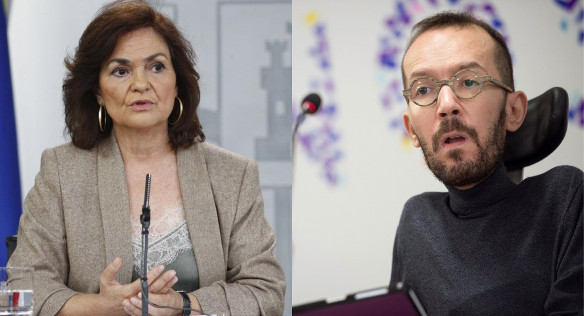 Carmen Calvo y Pablo Echenique.