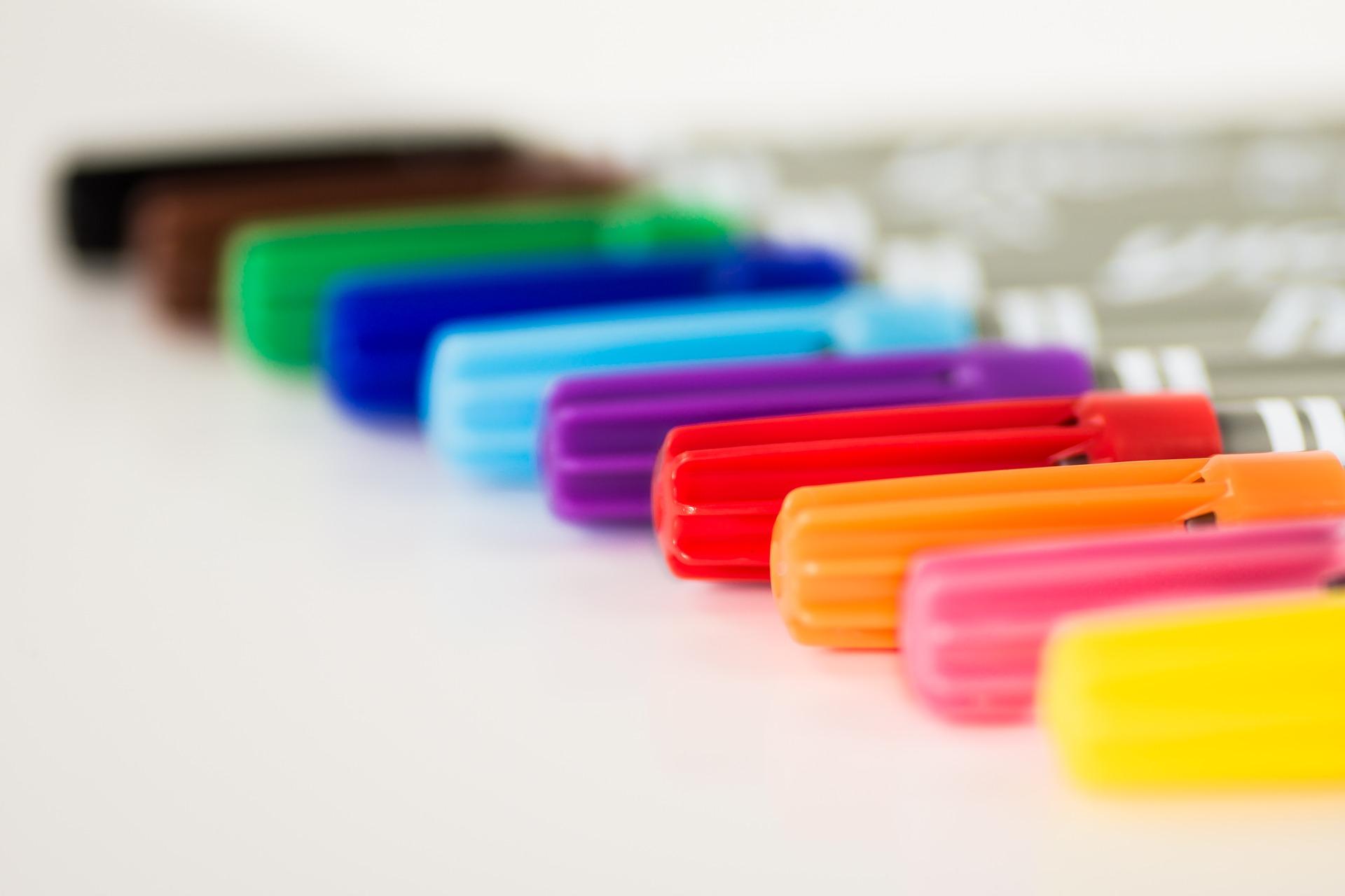 Rotuladores de colores. PIXABAY