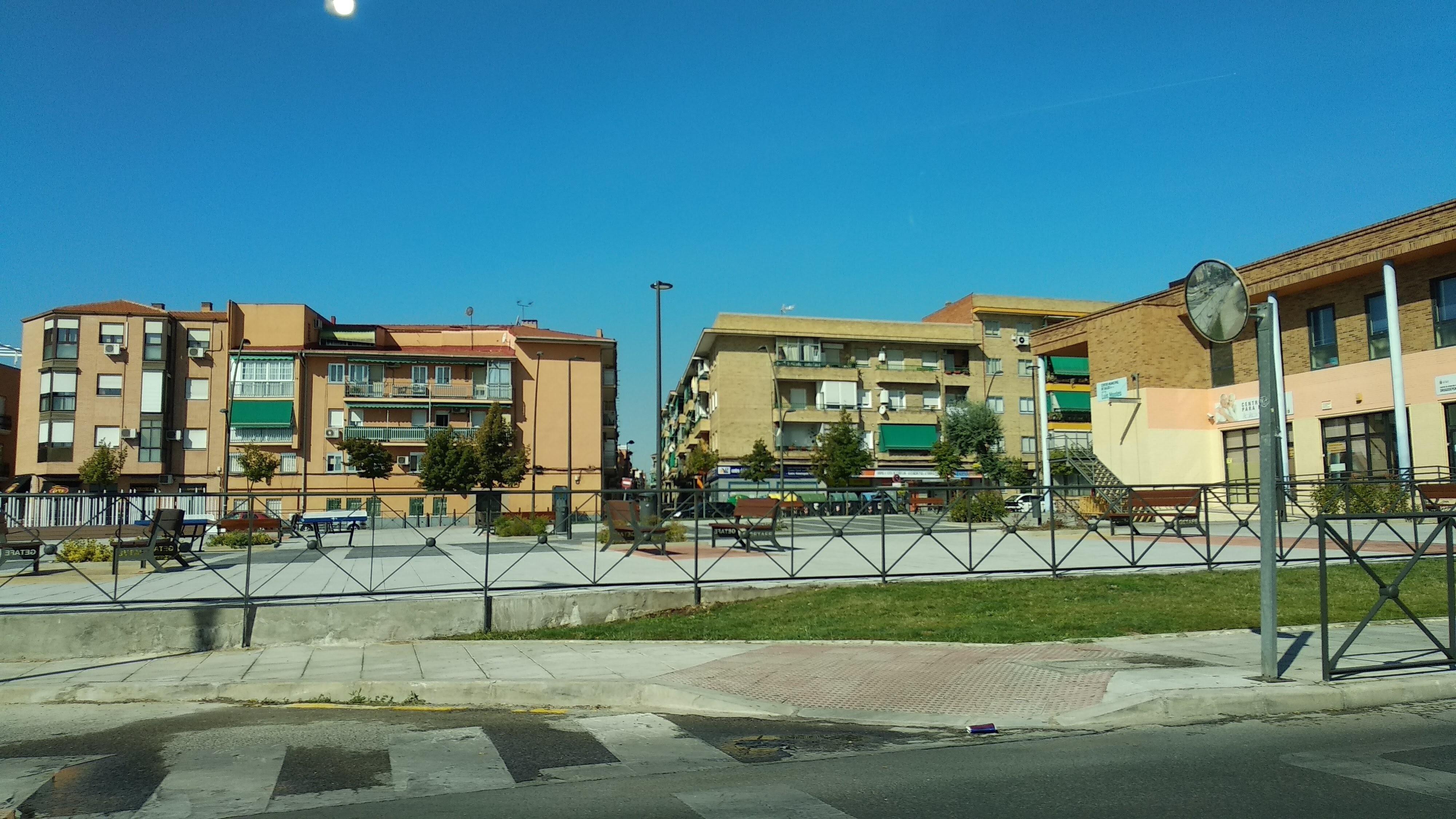 Plaza Vergara del barruio de la Alhóndiga de Getafe