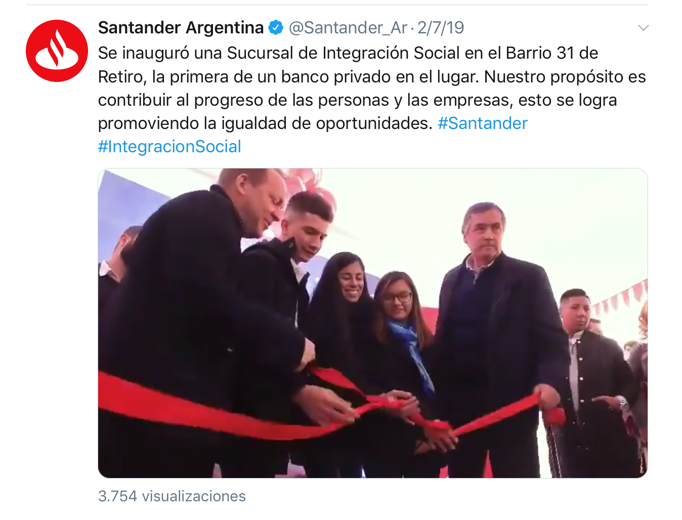 En Argentina Banco Santander también está trabajando para promover la igualdad de oportunidades En Argentina Banco Santander también está trabajando para promover la igualdad de oportunidades