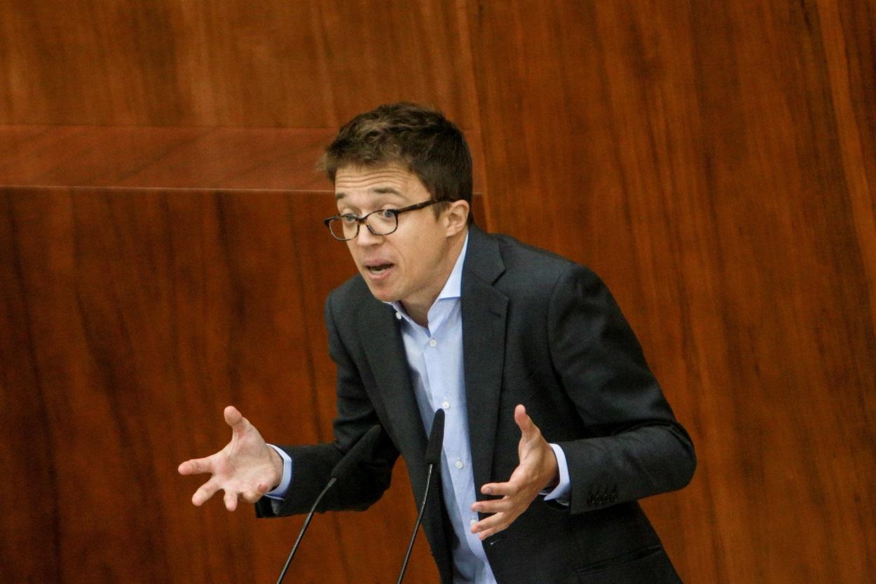 El portavoz de Más Madrid en la Asamblea de Madrid, Íñigo Errejón.