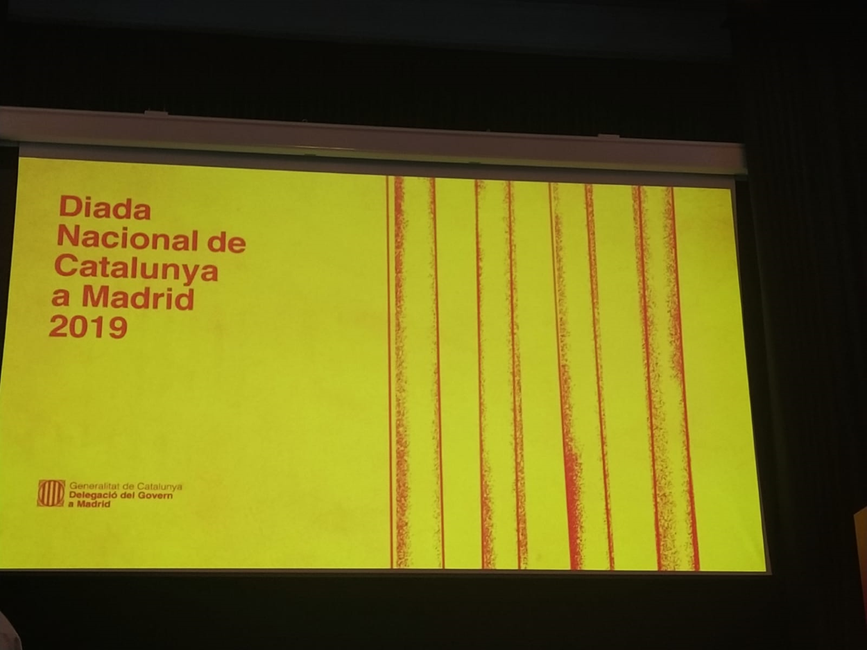 Imagen de la Diada  Nacional de Cataluña 2019 celebrada en Madrid. ELPLURAL
