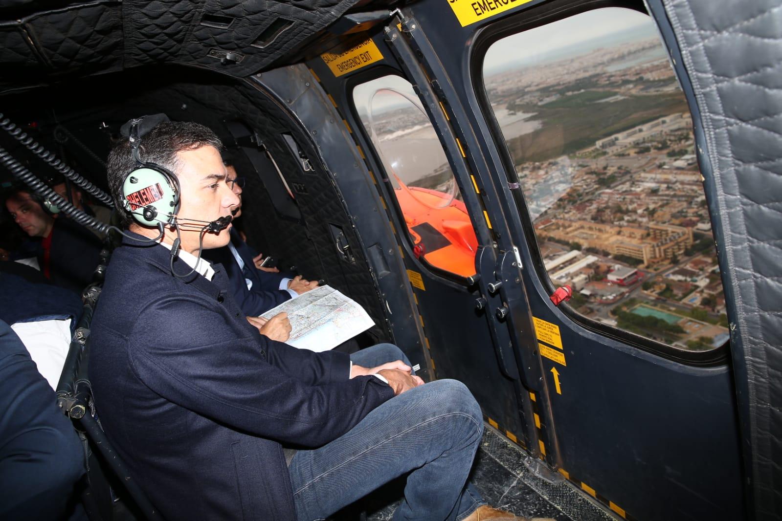 Pedro Sanchez visita las zonas afectadas por la gota fría